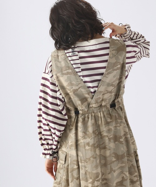 niko and...（ニコアンド）の「【DOD(ディーオーディー)】コラボシボレルヤーツプルオーバー（Tシャツ/カットソー・レディース・ホワイト/スモーク/パープル・FREE）」の11枚目の写真