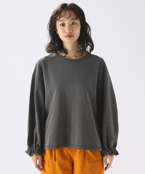 niko and...（ニコアンド）の「【DOD(ディーオーディー)】コラボシボレルヤーツプルオーバー（Tシャツ/カットソー・レディース・ホワイト/スモーク/パープル・FREE）」の12枚目の写真