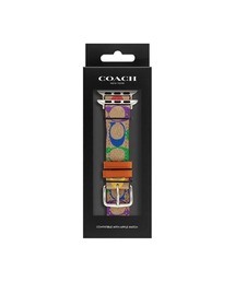 COACH（コーチ）の「「COACH/コーチ」 Apple Watch / アップルウォッチ用替えベルト  38mm&40mm&41mm アップルウォッチ用 SS レインボー C C コーティング キャンバス（デジタル腕時計）」