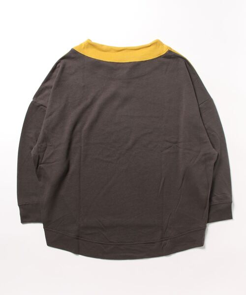 fort point(フォーポイント)の「【FORT POINT/フォートポイント】裏毛 ルーズハイネックPO プルオーバー(Tシャツ/カットソー・レディース・アイボリー/ベージュ/グリーン/マスタード・MEDIUM)」の15枚目の写真