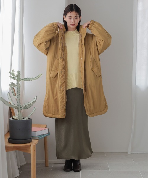 LOWRYS FARM（ローリーズファーム）の「サテンフレアスカート　980536（スカート・レディース・ブラウン/ブラック/アイボリー/チャコールグレー/カーキ・LONG/SHORT/20cm）」の10枚目の写真