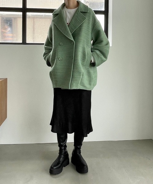 LOWRYS FARM（ローリーズファーム）の「サテンフレアスカート　980536（スカート・レディース・ブラウン/ブラック/アイボリー/チャコールグレー/カーキ・LONG/SHORT/20cm）」の21枚目の写真