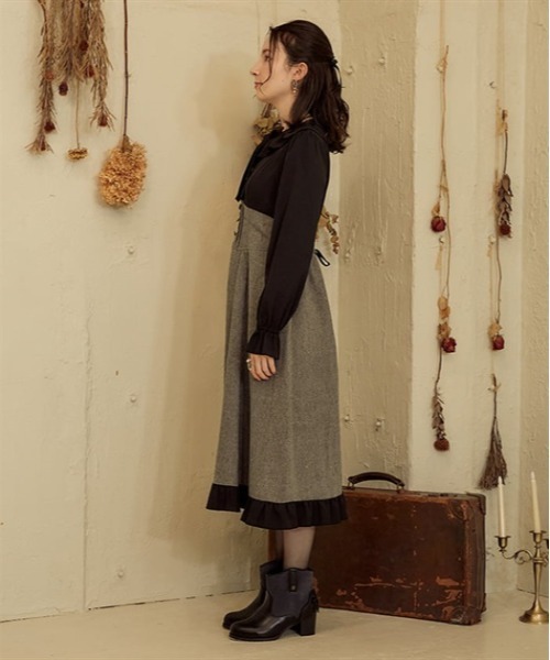 axes femme（アクシーズファム）の「ハイウエストドッキングワンピース