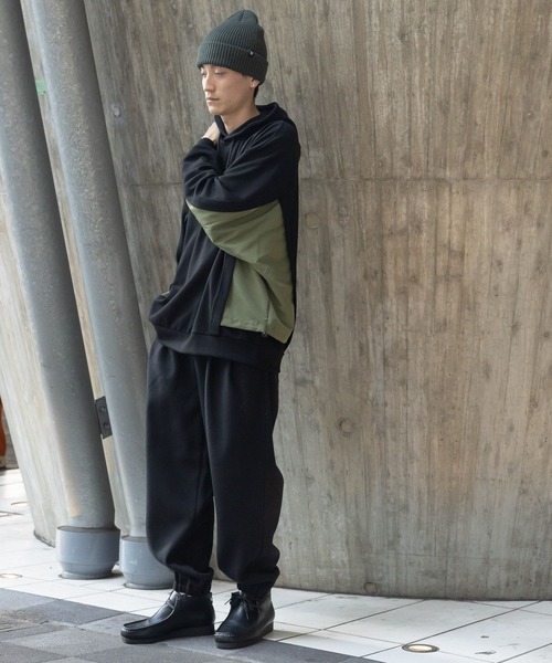 niko and...（ニコアンド）の「カットメルトンイージーパンツ（その他パンツ・メンズ・ナチュラル/ブラック・LARGE/MEDIUM）」の14枚目の写真