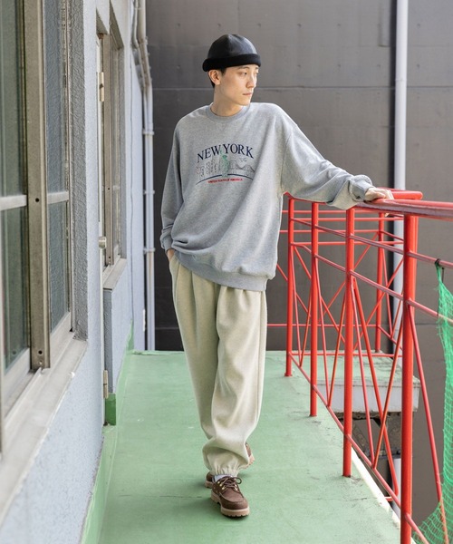 niko and...（ニコアンド）の「カットメルトンイージーパンツ（その他パンツ・メンズ・ナチュラル/ブラック・LARGE/MEDIUM）」の20枚目の写真