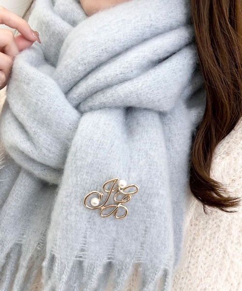 INGNI（イング）の「マシュマロストール（ストール/ショール・レディース・モカ/ラベンダー/グレー/ピンク/サックスブルー/オフホワイト・ONE SIZE）」の19枚目の写真