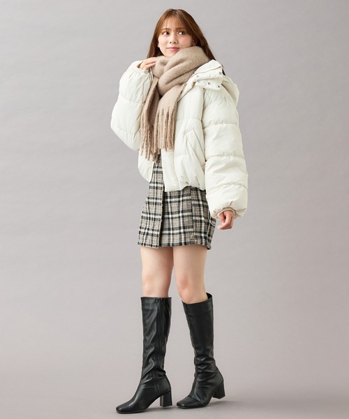 INGNI（イング）の「マシュマロストール（ストール/ショール・レディース・モカ/ラベンダー/グレー/ピンク/サックスブルー/オフホワイト・ONE SIZE）」の18枚目の写真