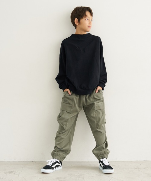 coca(coca)(コカ)の「キッズ カーゴパンツ(カーゴパンツ・キッズ・ブラック/カーキ・130/140/110/120)」の2枚目の写真