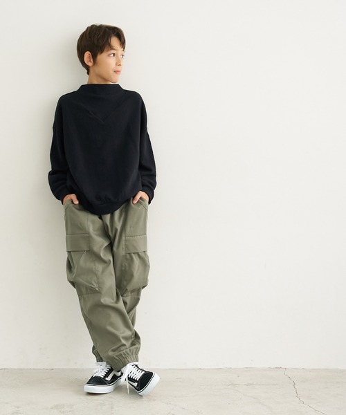 coca(coca)(コカ)の「キッズ カーゴパンツ(カーゴパンツ・キッズ・ブラック/カーキ・130/140/110/120)」の4枚目の写真