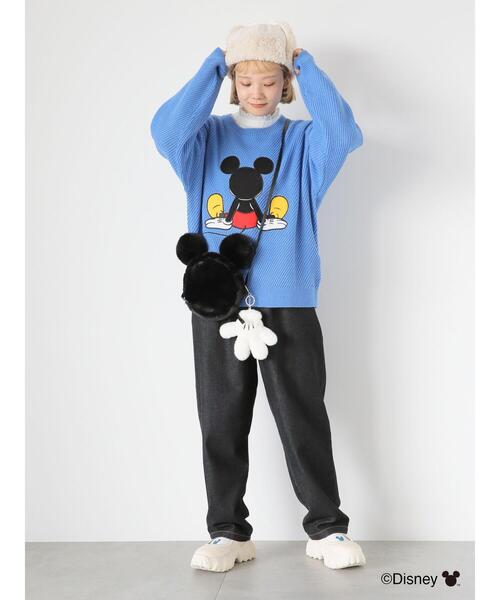 ehka sopo（エヘカソポ）の「【Disney】ミッキー/アップリケ刺繍ニット