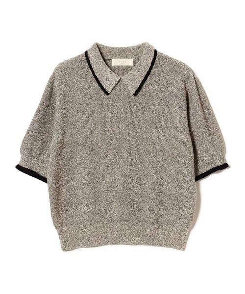 B:MING by BEAMS（ビーミングバイビームス）の「B:MING by BEAMS / ブークレ ニット デザイン ポロシャツ（ニット/セーター・レディース・ブラウン系その他/ネイビー・ONE SIZE）」の21枚目の写真
