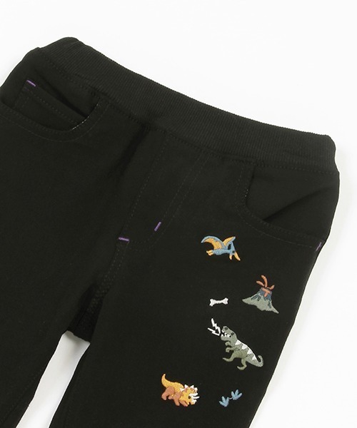 kladskap(クレードスコープ)の「恐竜刺しゅうロング丈ストレートパンツ(その他パンツ・キッズ・カーキ/ブラック・110cm/90cm/100cm/130cm/120cm/80cm)」の8枚目の写真