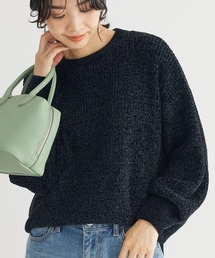 ベロアモールニットプルオーバー