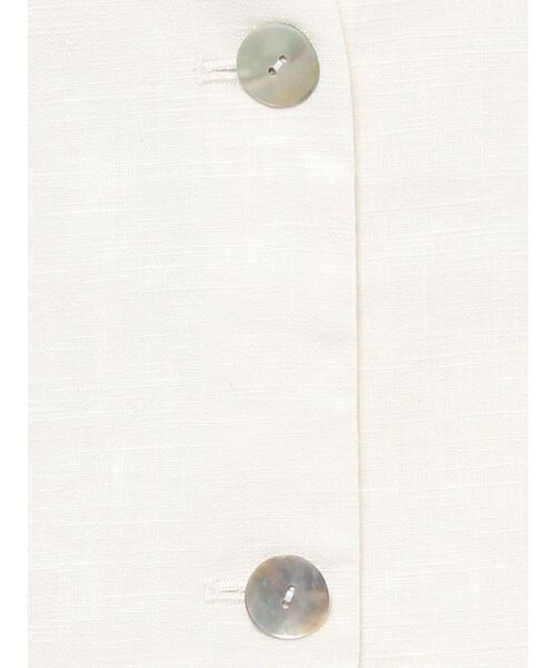 Ungrid（アングリッド）の「リネン混ノーカラージャケット（テーラードジャケット・レディース・ベージュ/オフホワイト・SMALL/MEDIUM）」の17枚目の写真