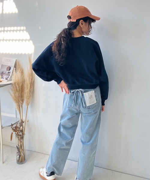 AS KNOW AS plus（アズノゥアズプラス）の「☆さくらんぼプリントラグランスウェットプルオーバー（スウェット・レディース・ブラウン/ネイビー/オフホワイト・FREE）」の11枚目の写真