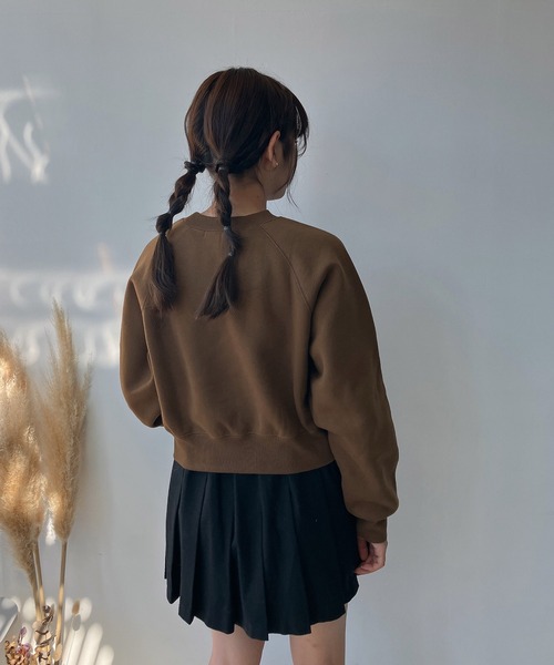 AS KNOW AS plus（アズノゥアズプラス）の「☆さくらんぼプリントラグランスウェットプルオーバー（スウェット・レディース・ブラウン/ネイビー/オフホワイト・FREE）」の18枚目の写真