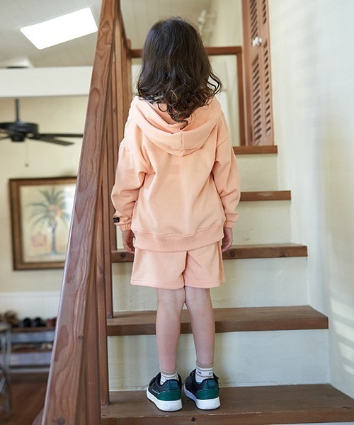 b・ROOM(ビールーム)の「【万能アイテム】ドロップシンプルジップパーカ(パーカー・キッズ・ピンク/サックスブルー/ベージュ/オレンジ/ネイビー/ミント/オートミール・150cm/110cm/120cm/100cm/140cm/130cm)」の18枚目の写真