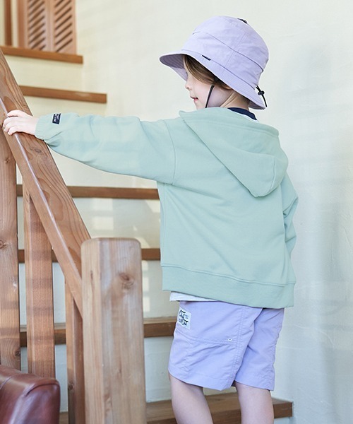 b・ROOM(ビールーム)の「【万能アイテム】ドロップシンプルジップパーカ(パーカー・キッズ・ピンク/サックスブルー/ベージュ/オレンジ/ネイビー/ミント/オートミール・150cm/110cm/120cm/100cm/140cm/130cm)」の11枚目の写真