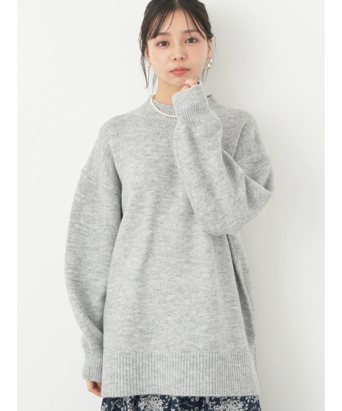 earth music&ecology（アースミュージックアンドエコロジー）の「FLUFFYハイネックチュニック（チュニック・レディース・グレー系その他/ブラック/ブルーグリーン/パープル/アイボリー・FREE）」の17枚目の写真