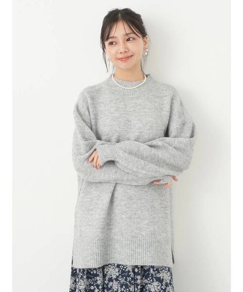 earth music&ecology（アースミュージックアンドエコロジー）の「FLUFFYハイネックチュニック（チュニック・レディース・グレー系その他/ブラック/ブルーグリーン/パープル/アイボリー・FREE）」の18枚目の写真