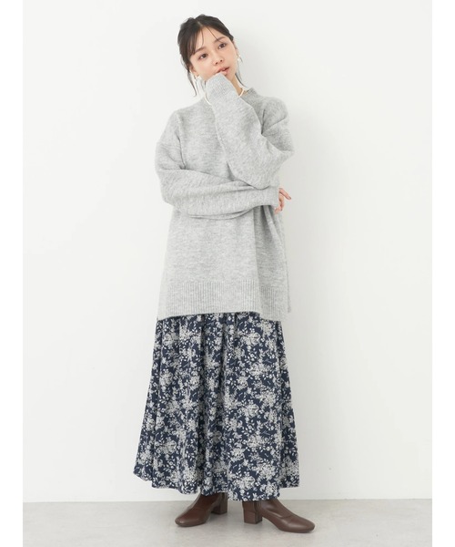 earth music&ecology（アースミュージックアンドエコロジー）の「FLUFFYハイネックチュニック（チュニック・レディース・グレー系その他/ブラック/ブルーグリーン/パープル/アイボリー・FREE）」の19枚目の写真