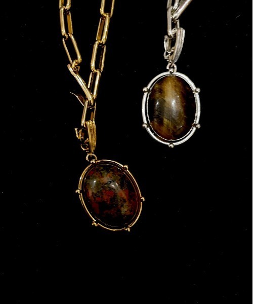 Ameri(アメリ)の「UND NICKEL FREE GEMSTONE NECKLACE(ネックレス・レディース・ゴールド/シルバー・FREE)」の4枚目の写真