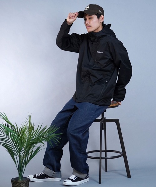 Columbia（コロンビア）の「columbia/コロンビア 防水 ハイクバウンドジャケット ハードシェル パッカブル仕様 WE6848（その他アウター・メンズ・ブラック・M/L/XL）」の5枚目の写真