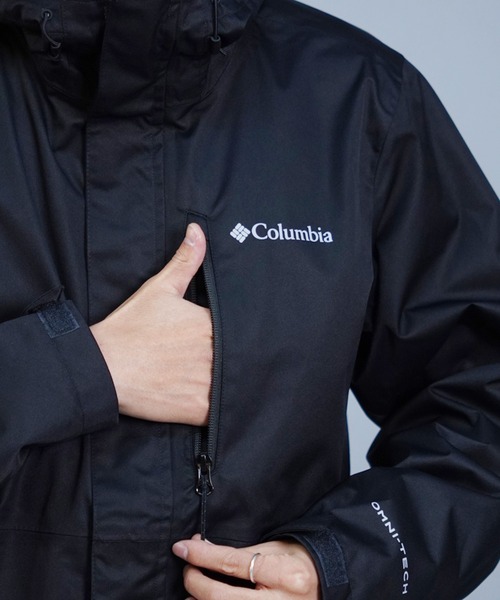 Columbia（コロンビア）の「columbia/コロンビア 防水 ハイクバウンドジャケット ハードシェル パッカブル仕様 WE6848（その他アウター・メンズ・ブラック・M/L/XL）」の11枚目の写真