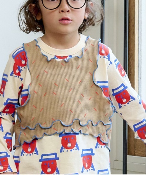 HOGAN RANCH WEAR（ホーガンランチウエア）の「ワッフルメロータンクトップ（kids/S～LL）（タンクトップ・キッズ・オフホワイト/ブラック/ベージュ・S/M/L/LL）」の19枚目の写真