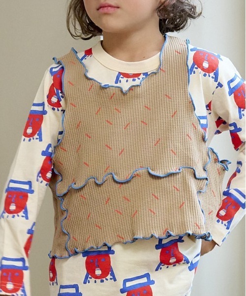 HOGAN RANCH WEAR（ホーガンランチウエア）の「ワッフルメロータンクトップ（kids/S～LL）（タンクトップ・キッズ・オフホワイト/ブラック/ベージュ・S/M/L/LL）」の18枚目の写真