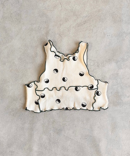 HOGAN RANCH WEAR（ホーガンランチウエア）の「ワッフルメロータンクトップ（kids/S～LL）（タンクトップ・キッズ・オフホワイト/ブラック/ベージュ・S/M/L/LL）」の13枚目の写真