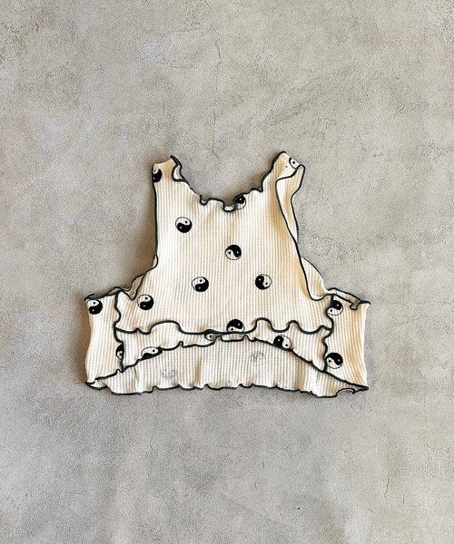 HOGAN RANCH WEAR（ホーガンランチウエア）の「ワッフルメロータンクトップ（kids/S～LL）（タンクトップ・キッズ・オフホワイト/ブラック/ベージュ・S/M/L/LL）」の11枚目の写真