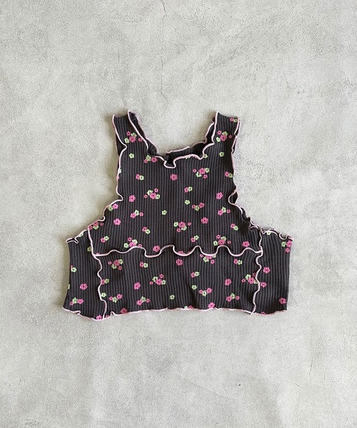 HOGAN RANCH WEAR（ホーガンランチウエア）の「ワッフルメロータンクトップ（kids/S～LL）（タンクトップ・キッズ・オフホワイト/ブラック/ベージュ・S/M/L/LL）」の5枚目の写真