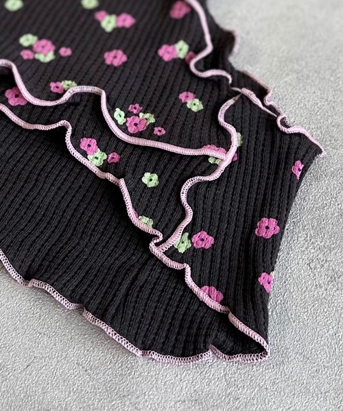 HOGAN RANCH WEAR（ホーガンランチウエア）の「ワッフルメロータンクトップ（kids/S～LL）（タンクトップ・キッズ・オフホワイト/ブラック/ベージュ・S/M/L/LL）」の9枚目の写真