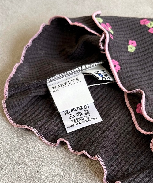 HOGAN RANCH WEAR（ホーガンランチウエア）の「ワッフルメロータンクトップ（kids/S～LL）（タンクトップ・キッズ・オフホワイト/ブラック/ベージュ・S/M/L/LL）」の4枚目の写真