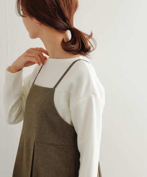 URBAN RESEARCH DOORS（アーバンリサーチドアーズ）の「ウールミックスクォーターフェイスプルオーバー（Tシャツ/カットソー・レディース・アイボリー/ネイビー/グレー系その他・MEDIUM）」の21枚目の写真