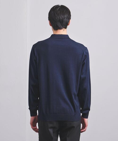 【美品】3/90 ガス コットン ハイゲージ ポロシャツ H BEAUTY&YOUTH】3/90 ガスコットン ハイゲージ ポロシャツ