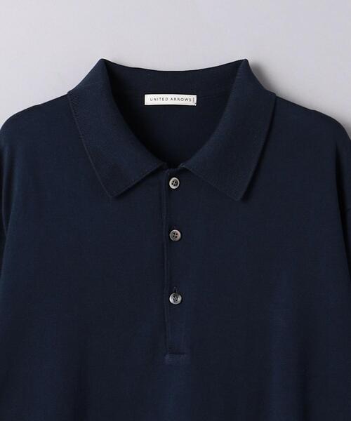 ギザコットン ハイゲージ ニット ポロシャツ -ウォッシャブル-