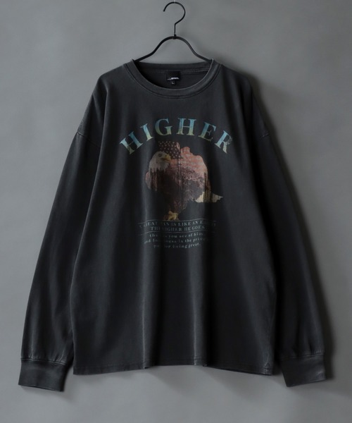 SITRY(シトリー)の「Pigment Classical Graphic T-shirt/オーバーサイズ ピグメント加工 ヴィンテージライク ロックプリント Tシャツ ロンT レディース メンズ(Tシャツ/カットソー・メンズ・グレー系その他/チャコール/グレー系その他2・M/L)」の3枚目の写真