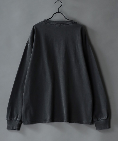 SITRY(シトリー)の「Pigment Classical Graphic T-shirt/オーバーサイズ ピグメント加工 ヴィンテージライク ロックプリント Tシャツ ロンT レディース メンズ(Tシャツ/カットソー・メンズ・グレー系その他/チャコール/グレー系その他2・M/L)」の4枚目の写真