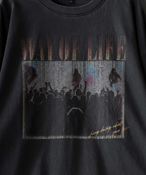 SITRY(シトリー)の「Pigment Classical Graphic T-shirt/オーバーサイズ ピグメント加工 ヴィンテージライク ロックプリント Tシャツ ロンT レディース メンズ(Tシャツ/カットソー・メンズ・グレー系その他/チャコール/グレー系その他2・M/L)」の7枚目の写真