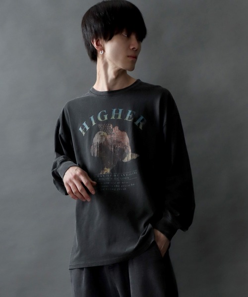 SITRY(シトリー)の「Pigment Classical Graphic T-shirt/オーバーサイズ ピグメント加工 ヴィンテージライク ロックプリント Tシャツ ロンT レディース メンズ(Tシャツ/カットソー・メンズ・グレー系その他/チャコール/グレー系その他2・M/L)」の17枚目の写真