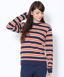 X-girl | TRI-COLOR STRIPE SWEAT ZIP TOP(スウェット)