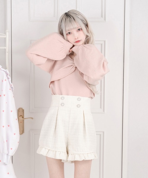 Pal elfy（パルエルフィー）の「パールリボンニットプルオーバー