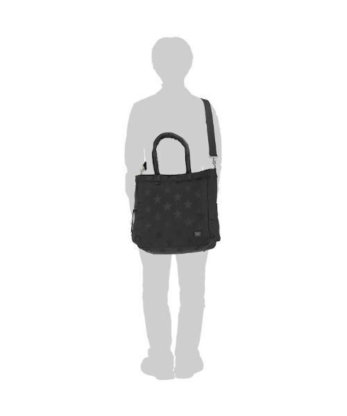 PORTER(ポーター)の「フラッグ 2WAYトートバッグ(トートバッグ・メンズ・ブラック/ダークブルー・FREE)」の14枚目の写真