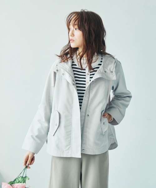 Petitjo(プッチージョ)の「小さいサイズ マウンテンパーカー 低身長さん・小柄女性(マウンテンパーカー・レディース・オフホワイト/ピンク/ブラック・01/02)」の9枚目の写真