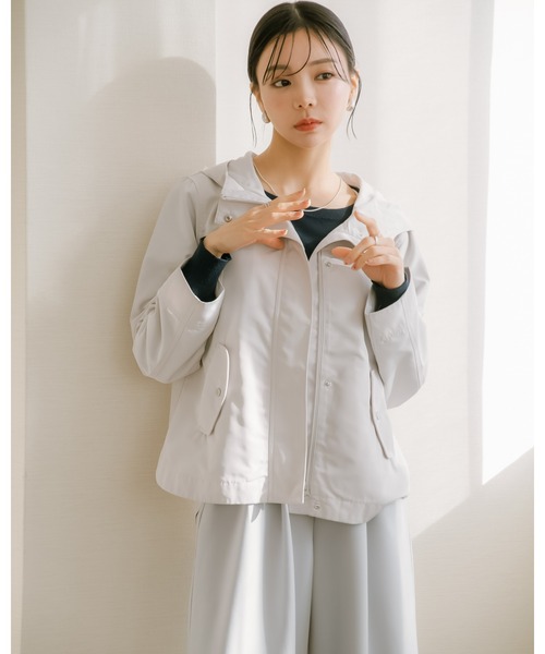 Petitjo(プッチージョ)の「小さいサイズ マウンテンパーカー 低身長さん・小柄女性(マウンテンパーカー・レディース・オフホワイト/ピンク/ブラック・01/02)」の16枚目の写真