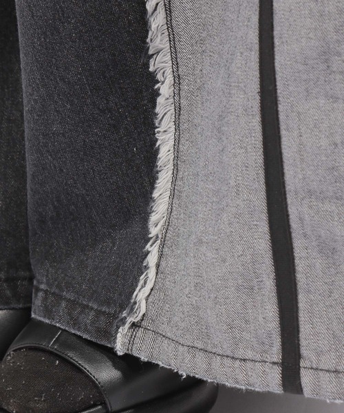 PAGEBOY（ページボーイ）の「＜2サイズ展開＞ラインイージデニムパンツ（デニムパンツ・レディース・ブラック/ブルー/ホワイト/グレー・SMALL/MEDIUM）」の20枚目の写真