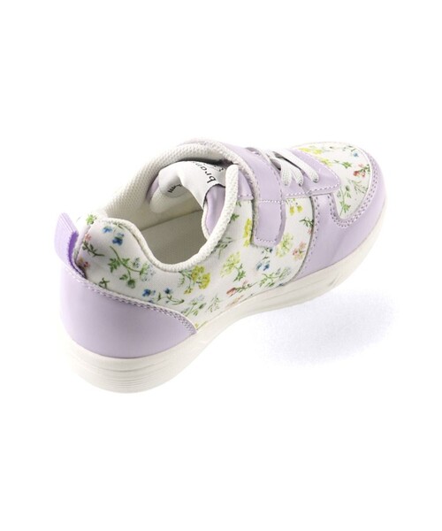 BRANSHES（ブランシェス）の「花柄スニーカー（スニーカー・キッズ・ラベンダー/ピンク・15.0cm/16.0cm/19.0cm/17.0cm/20.0cm/18.0cm/21.0cm）」の6枚目の写真