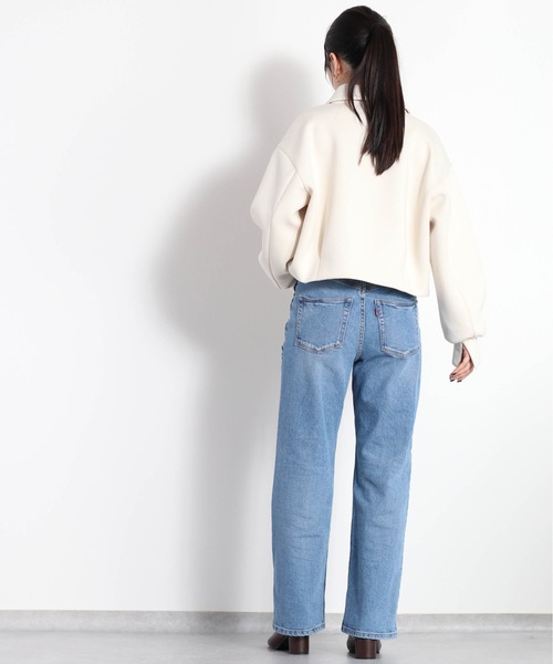 cepo(セポ)の「さらもちダンボールエリツキジップカーディガン(カーディガン/ボレロ・レディース・オフホワイト/ブラック・M)」の17枚目の写真